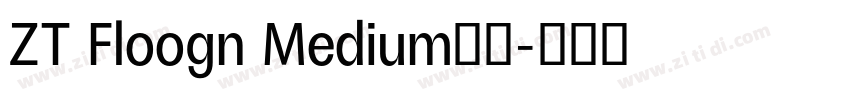 ZT Floogn Medium字体字体转换